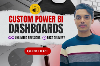 develop custom dashboards and bi reporting with power bi, power query