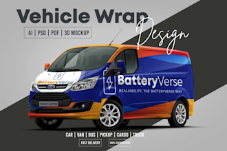 design car wrap, van wrap, food truck wrap quickly