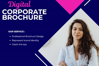 create your corporate brochure, flyer and poster