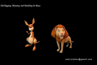 do 3d charter modeling character rigging and animation