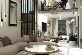 create 3d interior design of your house space