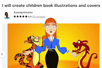 create children book illustrations and covers