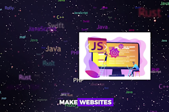 create responsive custom landing page or full website using HTML, CSS, js, react