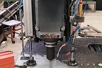 do the machine design of the cnc drilling machine with atc