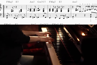 transcribe any piano song, solo or keyboard part