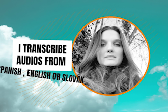 transcribe audios in spanish or slovak