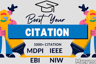 increase publish google scholar citations eb1 from top journals like ieee, mdpi