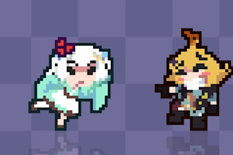 draw 2d retro pixel game art character, pixel art, 2d sprite sheet, 2d tileset
