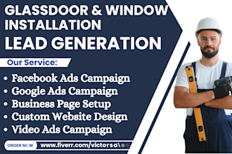 glass door installation leads window installation leads garage door install lead