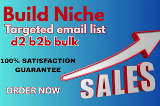 build niche targeted email list b2b d2 bulk email list for email marketing lead