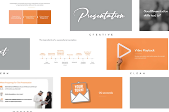 design powerpoint presentation master template or  pitch deck