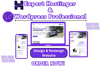 develop hostinger website redesign godaddy wordpress website design ionos store