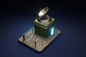 create custom low poly 3d game models for mobile and unity