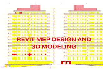 do revit mep design ,hvac and  3d modeling