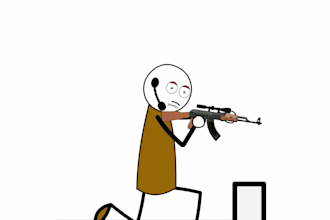create stick figure animation or stickman animation for you