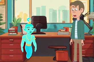 make a 2d cartoon animation video