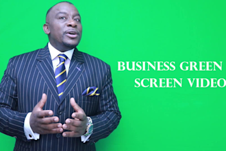 produce a green screen business spokesperson video