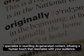 proofread, edit and rewrite ai content