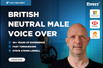 narrate your non fiction audiobook in my neutral british voice