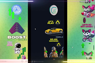 design animated telegram stickers for your crypto project