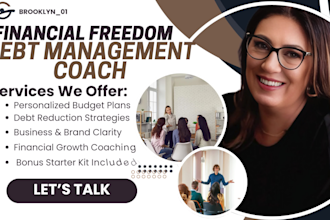 be your financial freedom coach for budgeting debt and brand business consultant