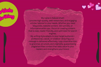 write article and blog post