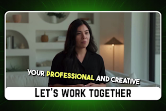 create a professional ai spokesperson video