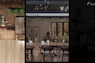 3d interior design restaurant cafe bar coffeeshop lounge bakery takeaway bbq pub