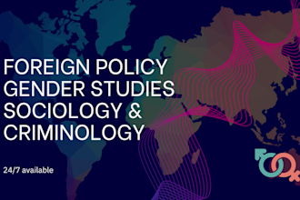 write on foreign policy gender studies sociology and criminology articles