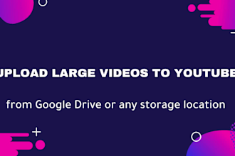 upload your videos from cloud drive to your youtube channel