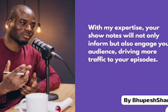 write engaging and SEO optimized podcast show notes