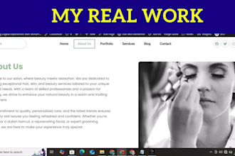 best beauty salon website design skincare hair salon website