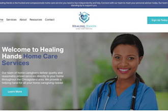build healthcare staffing agency website recruitment website homecare website