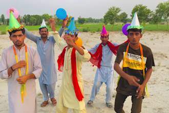 wish funny style happy birthday african or indian spokesperson