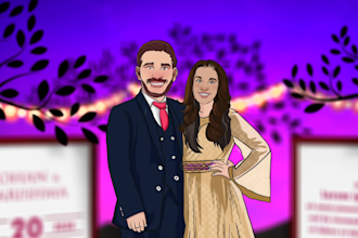 custom animated wedding invitation