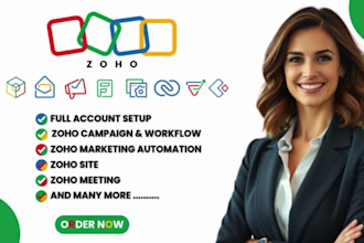 set up zoho CRM zoho one zoho email campaigns zoho marketing automation form