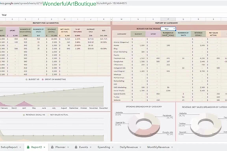 create custom excel spreadsheets, googlesheet financial model or budget planner,