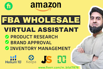 your expert amazon fba wholesale VA for supplier and distributor account setup
