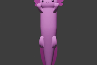 create a design and 3d model for a soft toy