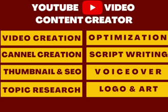 be your own youtube video content creator