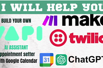 setup make com vapi ai webhook for crm API voice bot twilio appointments setter