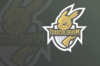 design initial esport logo for twitch gaming and youtube