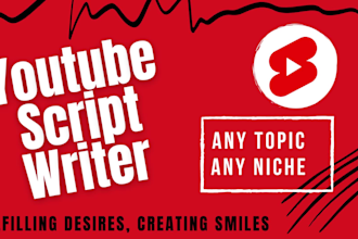 write youtube scripts for you, video scripts, movie recap scripts