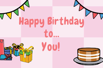 create a birthday card greeting video for you