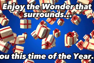 make this attractive merry christmas greetings video