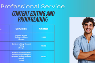 do polish content writing and proofreading