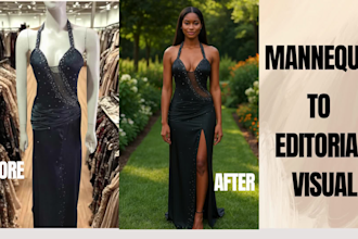 turn your mannequin or fashion sketch into a realistic ai model