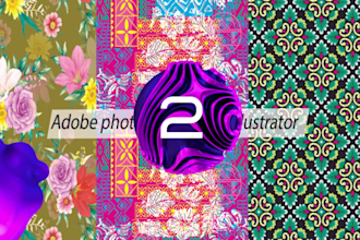repeat seamless design pattern textile printing, for fabrie