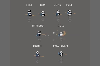 do pixel art character sprite sprite sheet for characters, icons, weapons