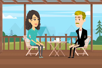 make 2d cartoon animation and 2d animated explainer video